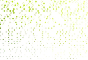 Light Green vector layout with circle shapes.