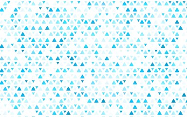 Light BLUE vector texture in triangular style.