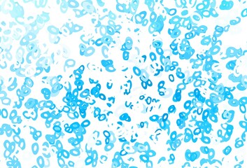 Light Blue, Yellow vector template with circles.