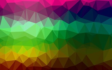 Dark Multicolor, Rainbow vector low poly texture.