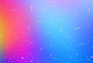 Light Blue, Red vector background in Xmas style.