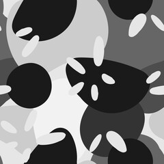 Black and White Paint Modern Vector Seamless 