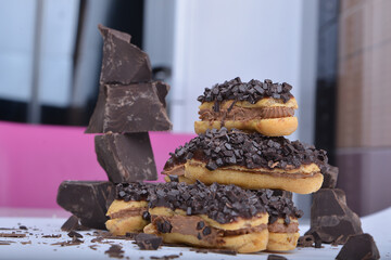 chocolate eclairs dessert