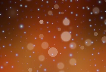 Dark Orange vector layout in New Year style.