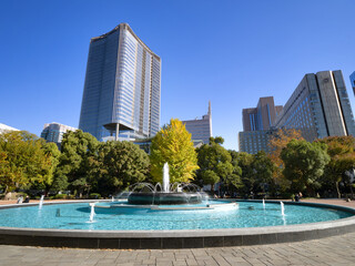 東京都　日比谷公園と東京ミッドタウン日比谷