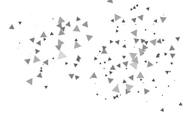 Light Silver, Gray vector template with crystals, triangles.