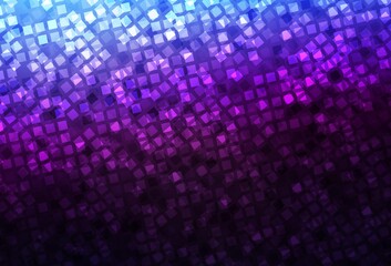 Obraz premium Dark Pink, Blue vector backdrop with rhombus.