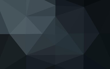 Dark BLUE vector polygonal template.
