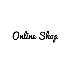 ''Online shop'' Lettering