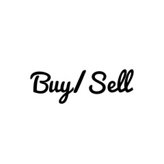 ''Buy/Sell'' Lettering