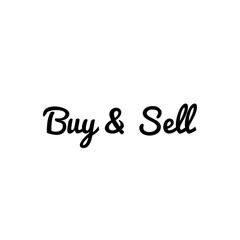 ''Buy/Sell'' Lettering