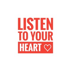 ''Listen your heart'' Lettering