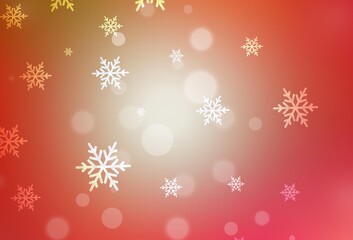 Light Red, Yellow vector texture in birthday style.