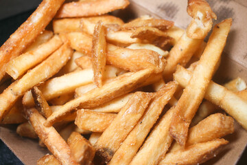french fries in a box