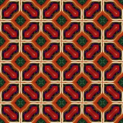 colorful symmetrical repeating patterns for textiles, ceramic tiles, wallpapers and designs. seamless image. 