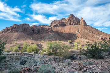 An overlooking view of nature in Yuma, Arizona