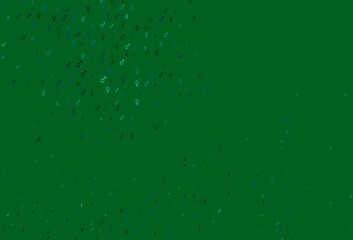 Light blue, green vector template with man, woman symbols.