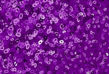 Dark Purple vector backdrop with dots.
