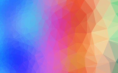 Light Multicolor, Rainbow vector low poly layout.