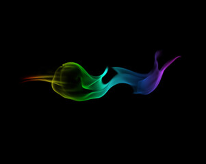 Abstract colorful smoke