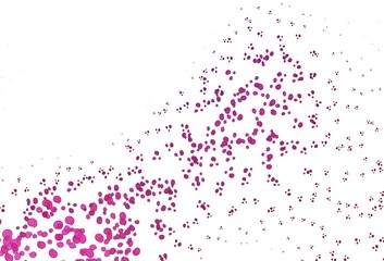 Light Pink vector template with bent lines.