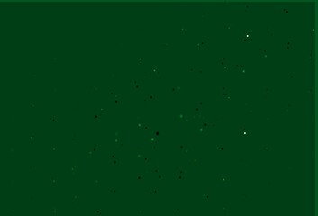 Light Green vector cover in polygonal style with circles.