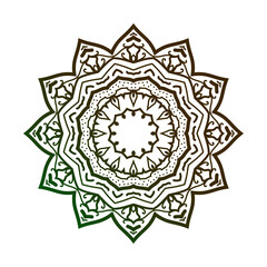 isolated mandala art. ethnic decorative round vector design element