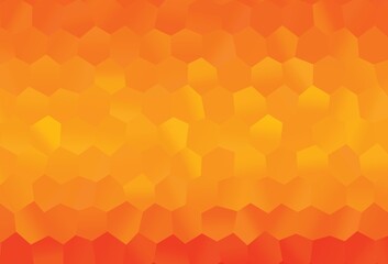 Fototapeta na wymiar Light Orange vector texture with colorful hexagons.