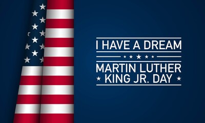 Fototapeta na wymiar Martin Luther King Jr. Day Background. Vector Illustration.