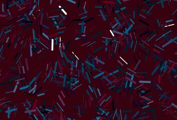 Dark red vector layout with flat lines.