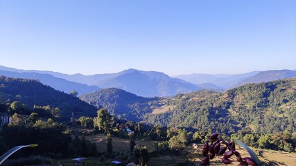 Landscape view from the Himalayan mountain