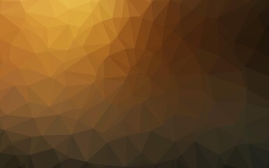 Dark Yellow, Orange vector triangle mosaic cover.