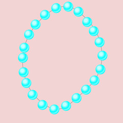 Obraz premium Blue beads