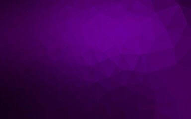Dark Purple vector polygonal background.