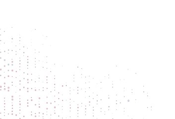 Light Blue, Red vector pattern with crystals, rectangles.