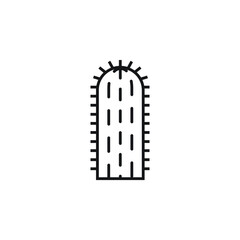 Wild cactus icon design isolated on white background