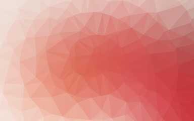Light Red vector abstract polygonal layout.