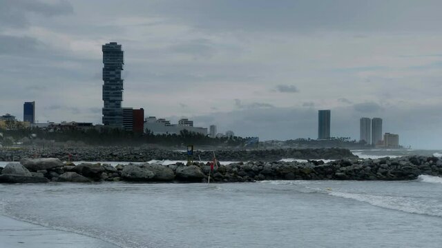 Playa Veracruz frente frio 2