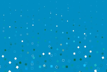 Light Blue, Green vector background with rectangles.