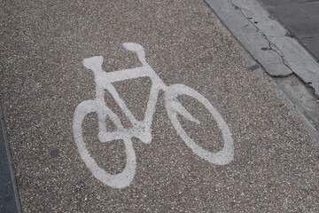 bicycle lane on the road