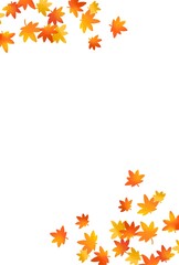 秋を感じる紅葉のフレーム