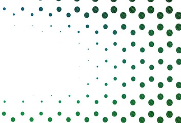 Light blue, green vector template with circles.