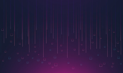 Background abstract pixel rain. Vector illustration