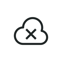 Cloud turn off icon