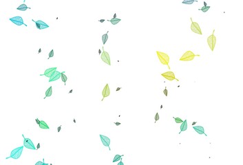 Light Blue, Yellow vector doodle texture.