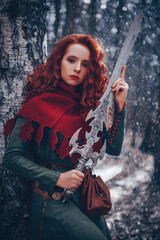 warrior girl with a sword