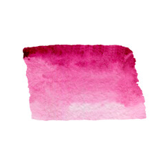 pink watercolor brushstroke. hand-drawn watercolor texture.Design for printing, greeting cards, invitations