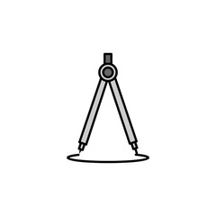 compass line icon. Signs and symbols can be used for web, logo, mobile app, UI, UX