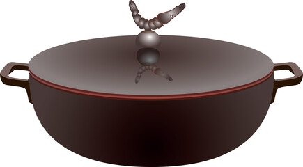 Pot for cooking Bouillabaisse