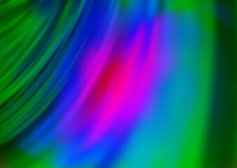 Dark Multicolor, Rainbow vector pattern with lamp shapes.